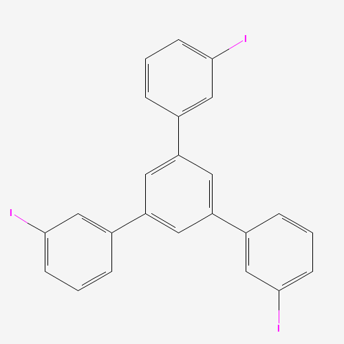 1,3,5-tris(3-iodophenyl)benzene (CAS: 855239-61-1) - Chemical Structure and Molecular Formula 