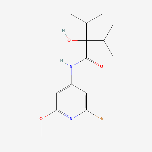 N-(2-bromo-6-methoxypyridin-4-yl)-2-hydroxy-3-methyl-2-propan-2-ylbutanamide (CAS: 1433905-16-8) - Related Chemical Product