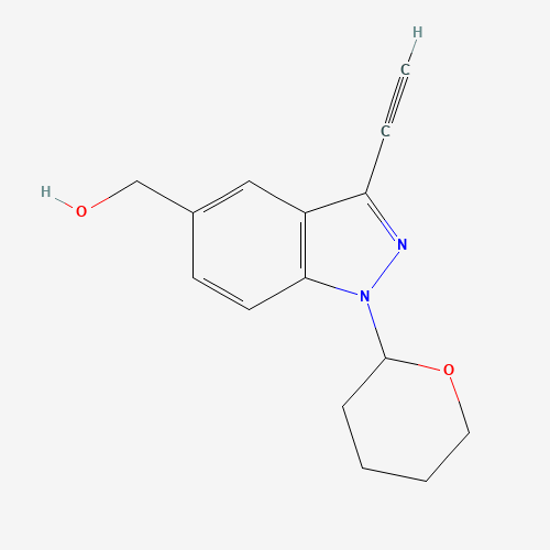 [3-ethynyl-1-(oxan-2-yl)indazol-5-yl]methanol (CAS: 1383706-40-8) - Related Chemical Product