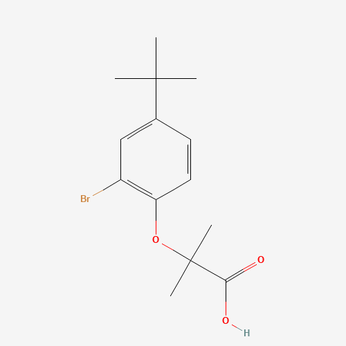 2-(2-bromo-4-tert-butylphenoxy)-2-methylpropanoic acid (CAS: 938226-87-0) - Related Chemical Product