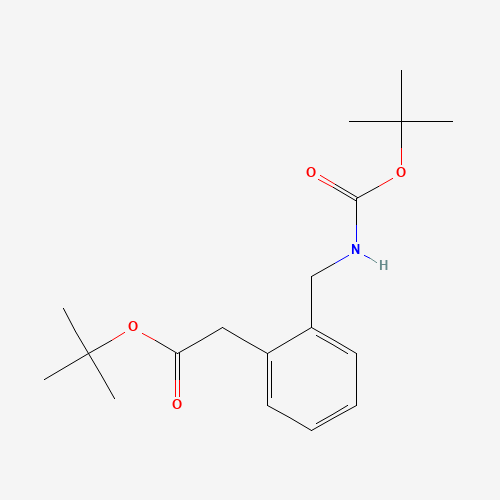 tert-butyl 2-[2-[[(2-methylpropan-2-yl)oxycarbonylamino]methyl]phenyl]acetate (CAS: 1332575-55-9) - Related Chemical Product
