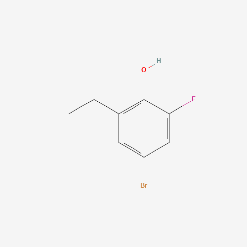 4-bromo-2-ethyl-6-fluorophenol (CAS: 749929-49-5) - Chemical Structure and Molecular Formula 