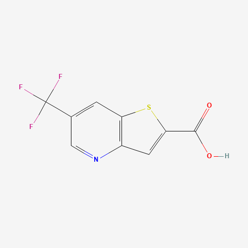 6-(trifluoromethyl)thieno[3,2-b]pyridine-2-carboxylic acid (CAS: 253315-25-2) - Chemical Structure and Molecular Formula 