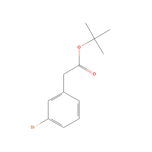 tert-butyl 2-(3-bromophenyl)acetate (CAS: 197792-52-2) - Chemical Structure and Molecular Formula 
