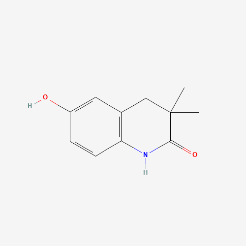 6-hydroxy-3,3-dimethyl-1,4-dihydroquinolin-2-one (CAS: 1448529-53-0) - Chemical Structure and Molecular Formula 