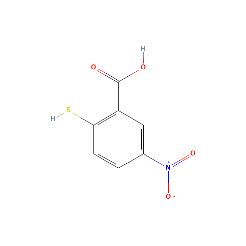 5-nitro-2-sulfanylbenzoic acid (CAS: 99334-37-9) - Chemical Structure and Molecular Formula 