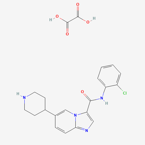 N-(2-chlorophenyl)-6-piperidin-4-ylimidazo[1,2-a]pyridine-3-carboxamide;oxalic acid (CAS: 1198408-78-4) - Related Chemical Product