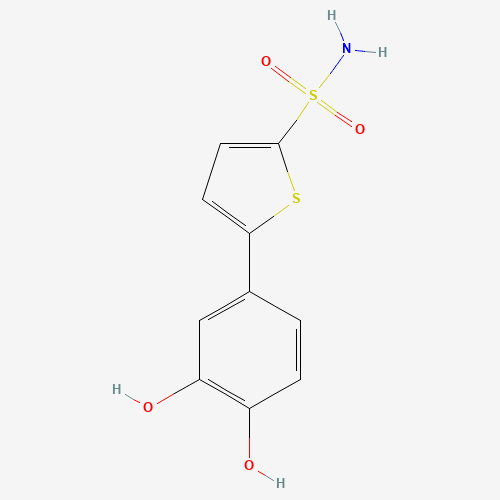 5-(3,4-dihydroxyphenyl)thiophene-2-sulfonamide (CAS: 959144-44-6) - Chemical Structure and Molecular Formula 