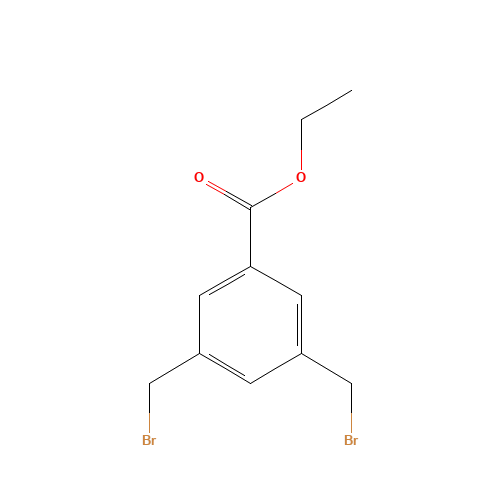 ethyl 3,5-bis(bromomethyl)benzoate (CAS: 146085-71-4) - Chemical Structure and Molecular Formula 