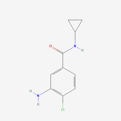 3-amino-4-chloro-N-cyclopropylbenzamide (CAS: 63887-21-8) - Chemical Structure and Molecular Formula 