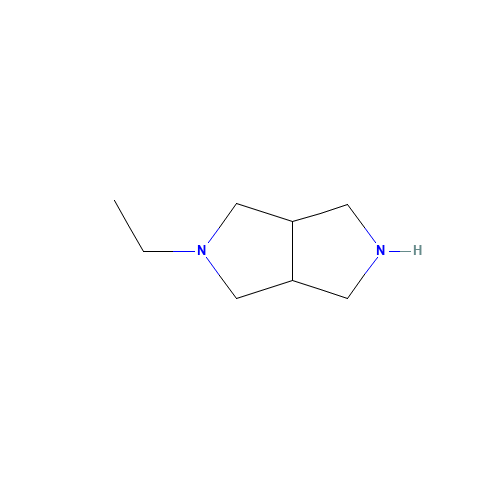 5-ethyl-2,3,3a,4,6,6a-hexahydro-1H-pyrrolo[3,4-c]pyrrole (CAS: 869188-25-0) - Chemical Structure and Molecular Formula 