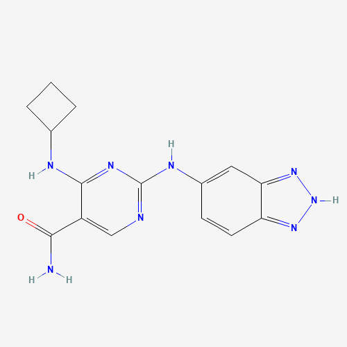 2-(2H-benzotriazol-5-ylamino)-4-(cyclobutylamino)pyrimidine-5-carboxamide (CAS: 1198302-84-9) - Related Chemical Product
