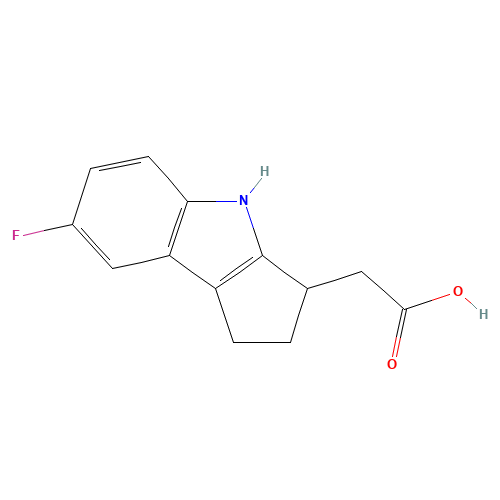 2-(7-fluoro-1,2,3,4-tetrahydrocyclopenta[b]indol-3-yl)acetic acid (CAS: 393509-22-3) - Related Chemical Product