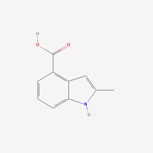 2-methyl-1H-indole-4-carboxylic acid (CAS: 34058-50-9) - Chemical Structure and Molecular Formula 