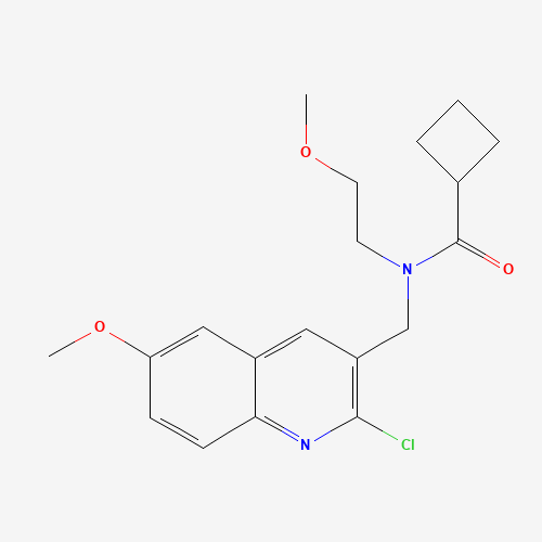 N-[(2-chloro-6-methoxyquinolin-3-yl)methyl]-N-(2-methoxyethyl)cyclobutanecarboxamide (CAS: 606103-23-5) - Related Chemical Product