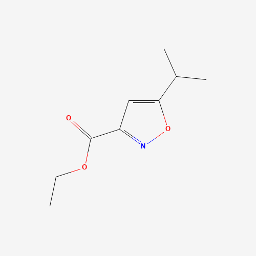 ethyl 5-propan-2-yl-1,2-oxazole-3-carboxylate (CAS: 91240-30-1) - Chemical Structure and Molecular Formula 