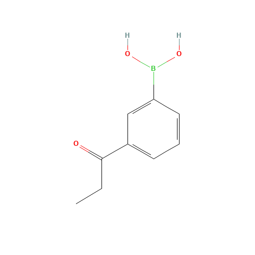 (3-propanoylphenyl)boronic acid (CAS: 480438-64-0) - Chemical Structure and Molecular Formula 