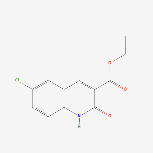 ethyl 6-chloro-2-oxo-1H-quinoline-3-carboxylate (CAS: 335672-35-0) - Chemical Structure and Molecular Formula 
