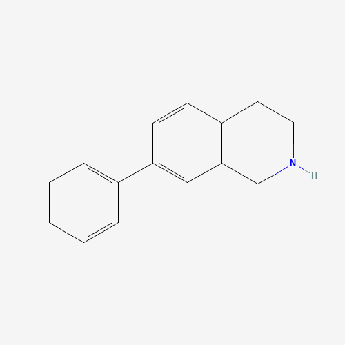 7-phenyl-1,2,3,4-tetrahydroisoquinoline (CAS: 24464-41-3) - Chemical Structure and Molecular Formula 