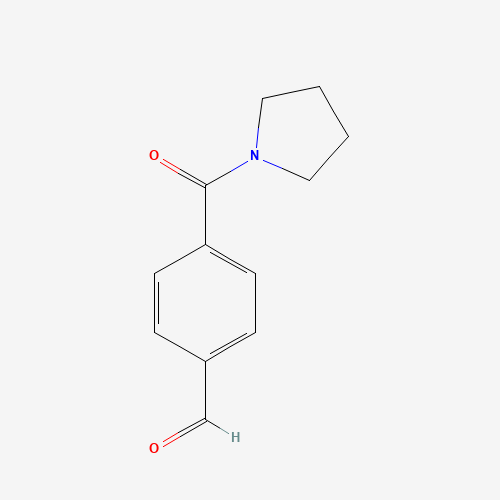 4-(pyrrolidine-1-carbonyl)benzaldehyde (CAS: 80020-05-9) - Chemical Structure and Molecular Formula 