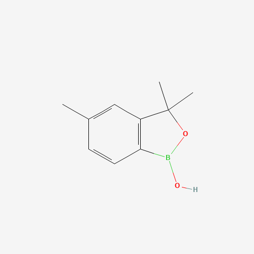 1-hydroxy-3,3,5-trimethyl-2,1-benzoxaborole (CAS: 1393477-33-2) - Chemical Structure and Molecular Formula 