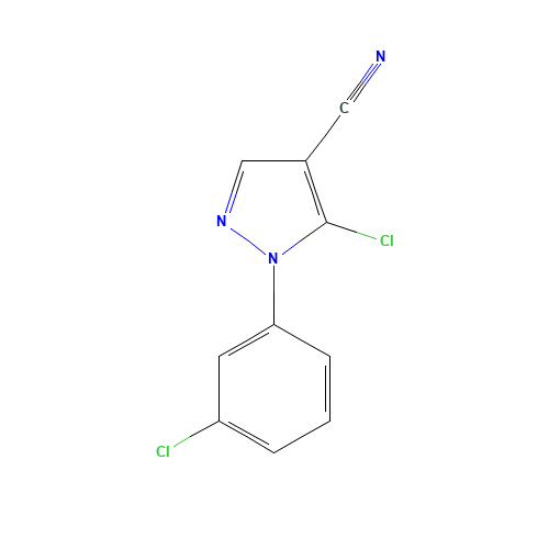 5-chloro-1-(3-chlorophenyl)pyrazole-4-carbonitrile (CAS: 102996-33-8) - Related Chemical Product