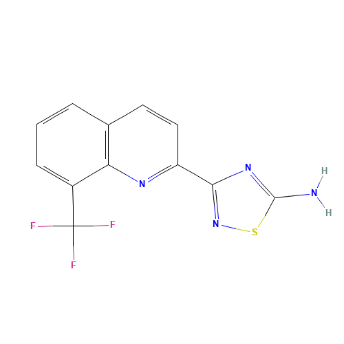 3-[8-(trifluoromethyl)quinolin-2-yl]-1,2,4-thiadiazol-5-amine (CAS: 1179361-60-4) - Related Chemical Product
