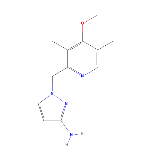 1-[(4-methoxy-3,5-dimethylpyridin-2-yl)methyl]pyrazol-3-amine (CAS: 1183703-75-4) - Related Chemical Product