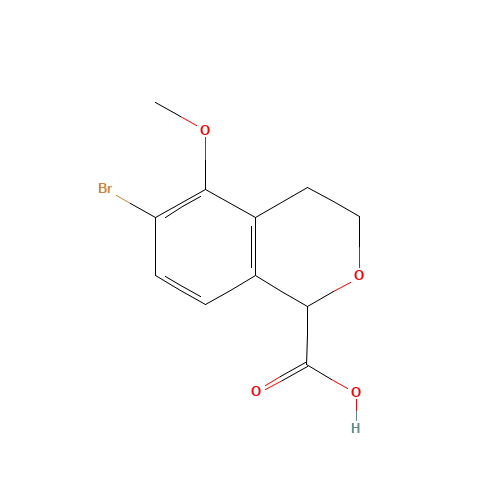 6-bromo-5-methoxy-3,4-dihydro-1H-isochromene-1-carboxylic acid (CAS: 1255209-18-7) - Related Chemical Product