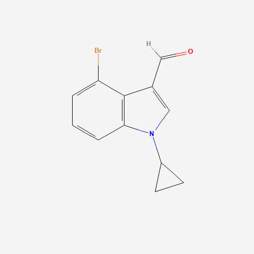 4-bromo-1-cyclopropylindole-3-carbaldehyde (CAS: 1360920-73-5) - Chemical Structure and Molecular Formula 