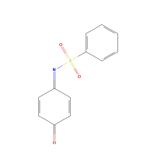 N-(4-oxocyclohexa-2,5-dien-1-ylidene)benzenesulfonamide (CAS: 4056-56-8) - Chemical Structure and Molecular Formula 
