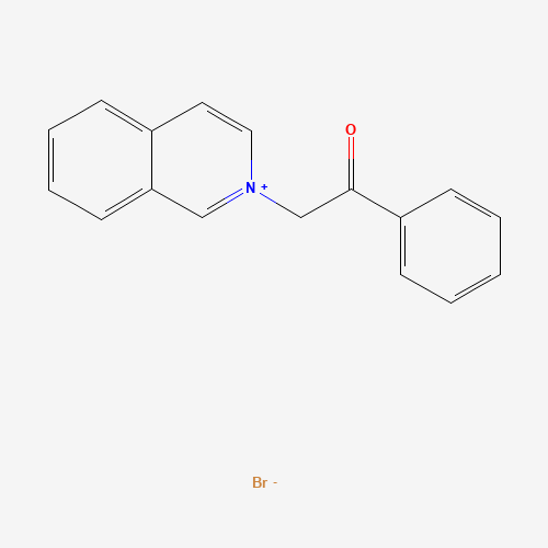 2-isoquinolin-2-ium-2-yl-1-phenylethanone;bromide (CAS: 25131-60-6) - Chemical Structure and Molecular Formula 