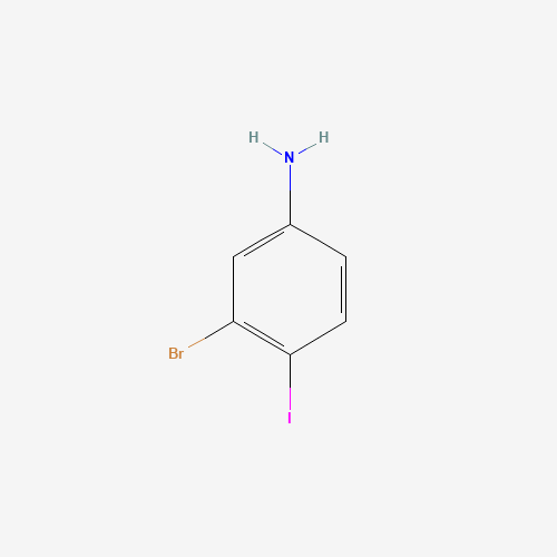 3-bromo-4-iodoaniline (CAS: 860435-38-7) - Chemical Structure and Molecular Formula 