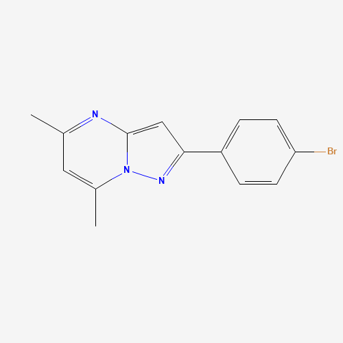 2-(4-bromophenyl)-5,7-dimethylpyrazolo[1,5-a]pyrimidine (CAS: 310422-24-3) - Related Chemical Product