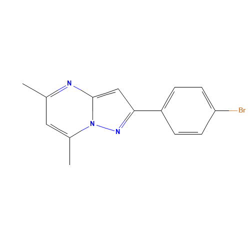 2-(4-bromophenyl)-5,7-dimethylpyrazolo[1,5-a]pyrimidine (CAS: 310422-24-3) - Related Chemical Product