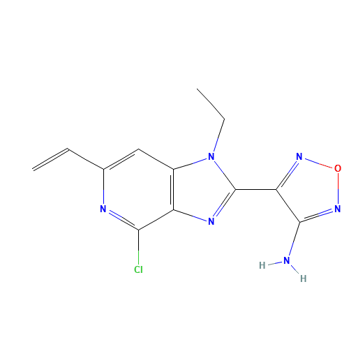 4-(4-chloro-6-ethenyl-1-ethylimidazo[4,5-c]pyridin-2-yl)-1,2,5-oxadiazol-3-amine (CAS: 913642-32-7) - Related Chemical Product