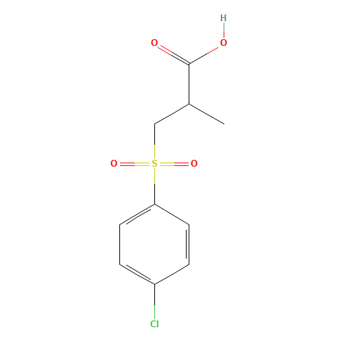 3-(4-chlorophenyl)sulfonyl-2-methylpropanoic acid (CAS: 254749-03-6) - Related Chemical Product