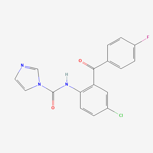 N-[4-chloro-2-(4-fluorobenzoyl)phenyl]imidazole-1-carboxamide (CAS: 910484-12-7) - Related Chemical Product