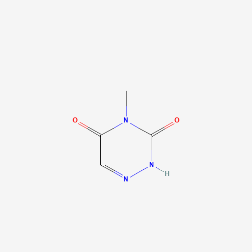 4-methyl-2H-1,2,4-triazine-3,5-dione (CAS: 1627-30-1) - Chemical Structure and Molecular Formula 