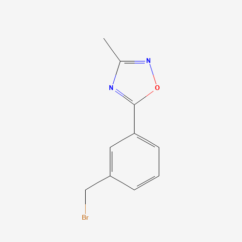 5-[3-(bromomethyl)phenyl]-3-methyl-1,2,4-oxadiazole (CAS: 926921-57-5) - Chemical Structure and Molecular Formula 