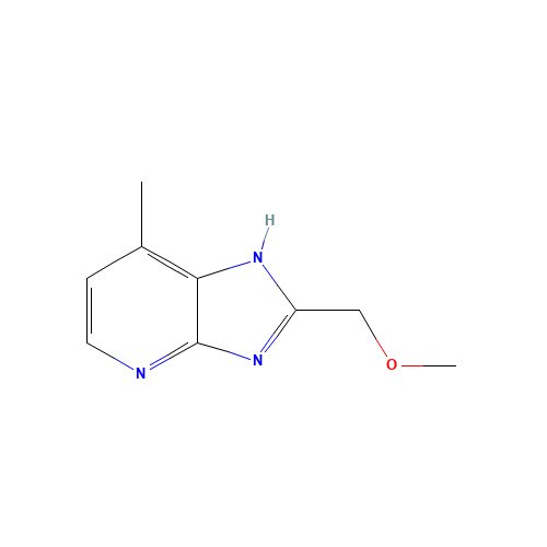 2-(methoxymethyl)-7-methyl-1H-imidazo[4,5-b]pyridine (CAS: 133240-18-3) - Chemical Structure and Molecular Formula 