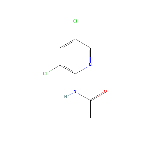 N-(3,5-dichloropyridin-2-yl)acetamide (CAS: 63763-91-7) - Chemical Structure and Molecular Formula 