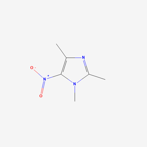 1,2,4-trimethyl-5-nitroimidazole (CAS: 18888-57-8) - Chemical Structure and Molecular Formula 