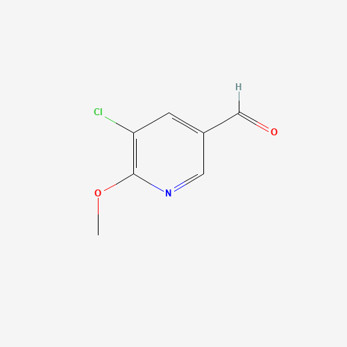 5-chloro-6-methoxypyridine-3-carbaldehyde (CAS: 132865-44-2) - Chemical Structure and Molecular Formula 