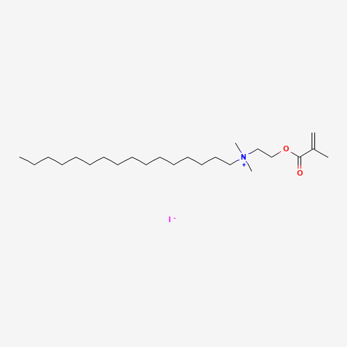 hexadecyl-dimethyl-[2-(2-methylprop-2-enoyloxy)ethyl]azanium;iodide (CAS: 63148-26-5) - Chemical Structure and Molecular Formula 