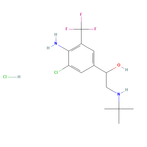 1-[4-amino-3-chloro-5-(trifluoromethyl)phenyl]-2-(tert-butylamino)ethanol;hydrochloride (CAS: 54240-36-7) - Related Chemical Product