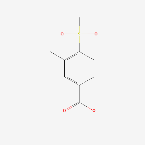 methyl 3-methyl-4-methylsulfonylbenzoate (CAS: 1226776-89-1) - Chemical Structure and Molecular Formula 