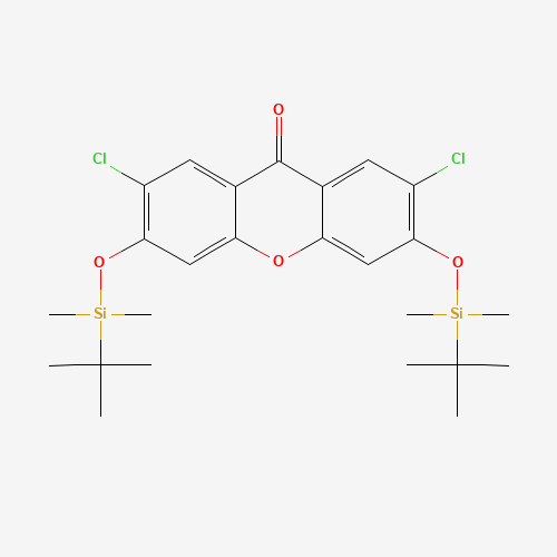 3,6-bis[[tert-butyl(dimethyl)silyl]oxy]-2,7-dichloroxanthen-9-one (CAS: 121714-20-3) - Related Chemical Product