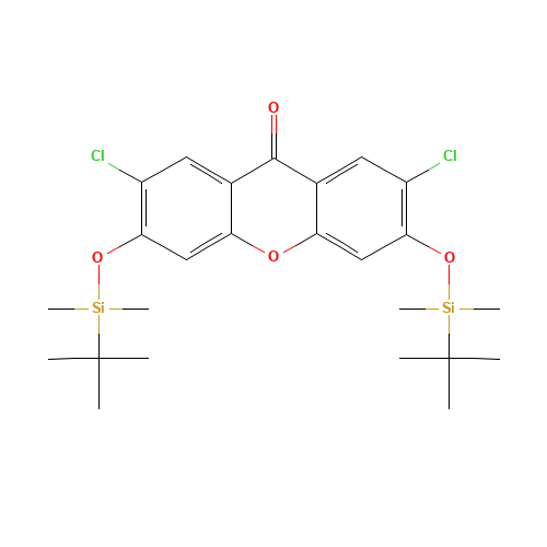 3,6-bis[[tert-butyl(dimethyl)silyl]oxy]-2,7-dichloroxanthen-9-one (CAS: 121714-20-3) - Related Chemical Product