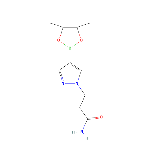 3-[4-(4,4,5,5-tetramethyl-1,3,2-dioxaborolan-2-yl)pyrazol-1-yl]propanamide (CAS: 1093307-34-6) - Related Chemical Product